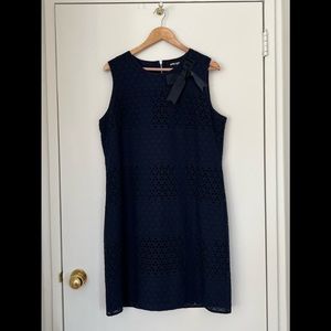 Karl Lagerfeld - navy shift dress